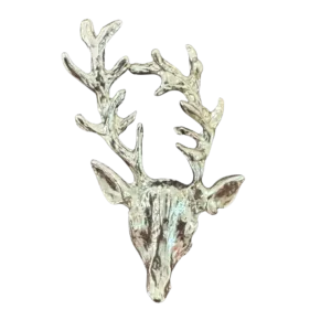 Alpha Antler Silver Label Pin