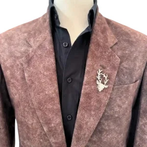 Alpha Antler Silver Label Pin