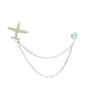 Luxury Airplane label pin