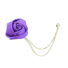 Purple Floral Lapel Pin