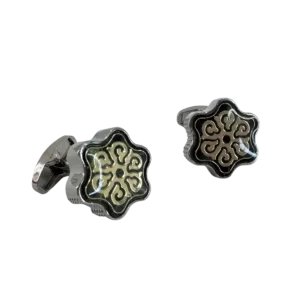 Silver Fiore Men’s Cufflinks