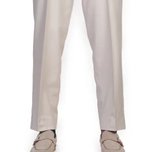 Beige Double Pleated High Waist Ghurka