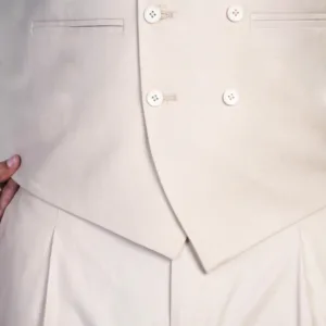 Cream Tailored Waistcoat