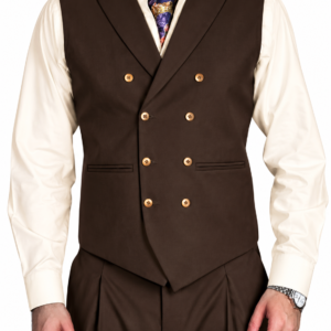 Dark Brown Tailored Waistcoat