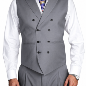 Steel Grey Tailored Waistcoat