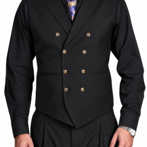 Black Tailored Waistcoat