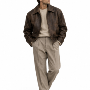 Men’s Dark Brown Leather Jacket