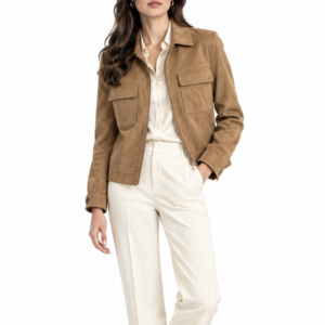 Women’s Camel Tan Leather Jacket